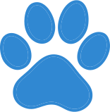 blue dog paw