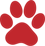 red dog paw