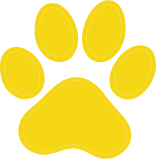 yellow dog paw