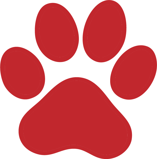 Röd tassymbol